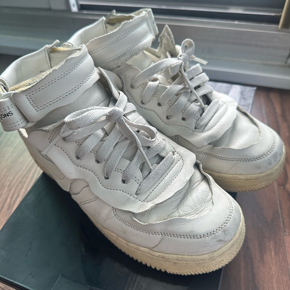 NIKE & CDG AF1 Air Force 1 white high top sneakers size US men6/women7.5 - Picture 2 of 8